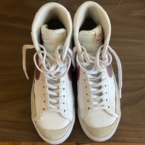 Pink Nike Blazers Kids Size 7 (womens 9)